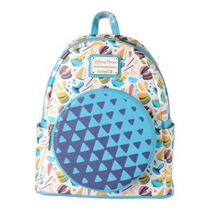 Loungefly Disney Parks Blue Patterned Backpack